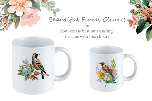 Bird and Floral Clipart: A Versatile Resource for Creative Projects