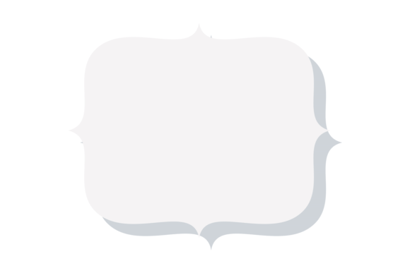 Blank Frame Label: White Square Paper Ba for Vintage Elegance and Creative Projects