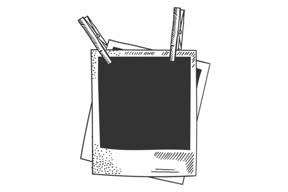 Blank Photo Frame Doodle Template: A Creative Tool for Designers and Art Enthusiasts