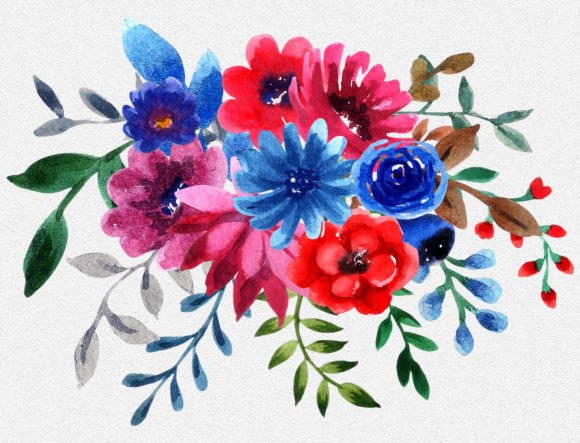 Blossoms Watercolor Floral Clipart PNG: Elevating Creativity with Natural Elegance