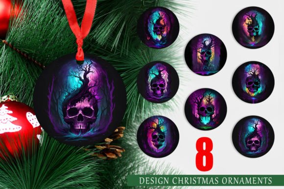 Christmas Ornament Skull Dark Forest: A Unique Decorative Resource