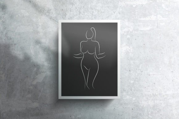 Creating Art with Drawing Line Art Sexy Woman Pose
