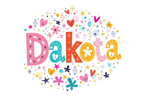 Dakota and Dakota Girls Name Decorative Lettering: A Creative Exploration of Typography