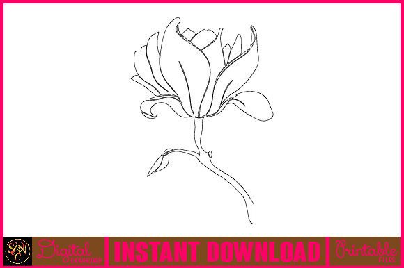 Exploring the Beauty and Utility of Floral Line Art Flower SVG Elements 51