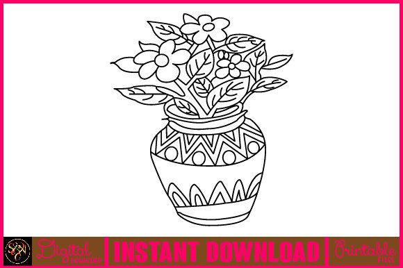 Floral Line Art: A Versatile Design Resource for Creative Projects