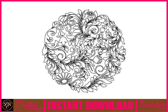 Floral Line Art Flower SVG Elements 41: A Beautiful Resource for Creative Projects