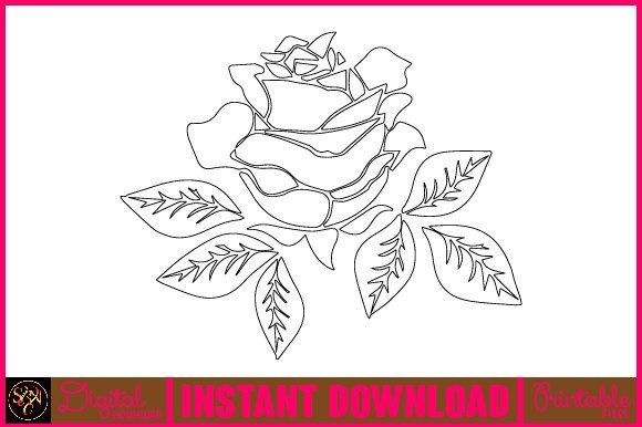 Floral Line Art Flower SVG Elements 56: A Versatile Tool for Modern Design
