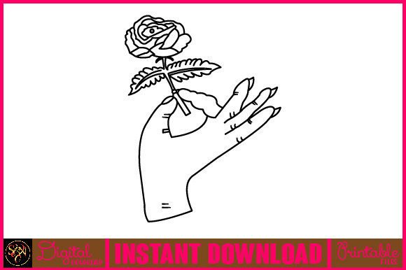 Floral Line Art Flower SVG Elements 90 – Beautiful Botanical Designs for Creative Projects