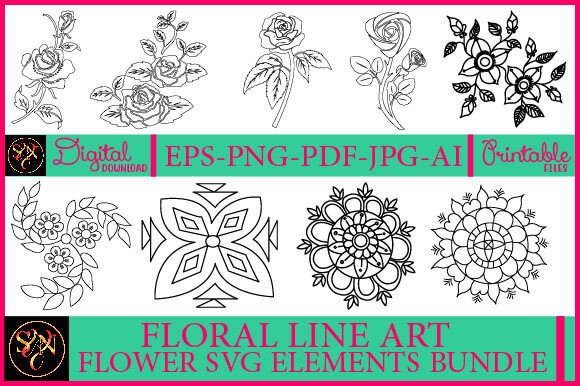 Floral Line Art Flower SVG Elements Bundle: A Practical Guide to Choosing and Using the Right Design Resources
