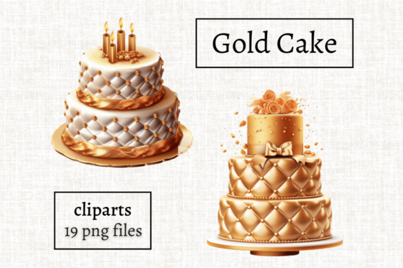 Gold Wedding Cake, Birthday Cake PNG: Elevating Design with Strategic Elegance