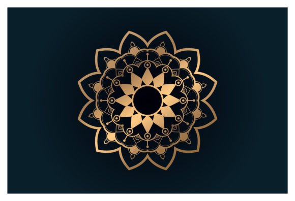 Golden Floral Star Colorful Vintage: Timeless Design for Modern Creativity