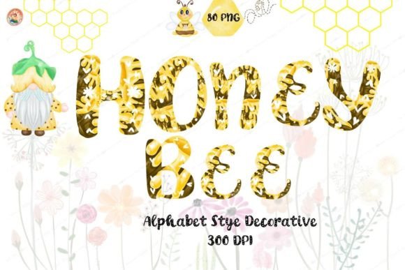 Hunny Bee Alphabet and Gnome Bee Alphabet: A Creative Fusion for Modern Design