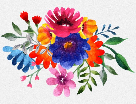 Watercolor Collection “Bright Days” Png: A Versatile Resource for Creative Designers