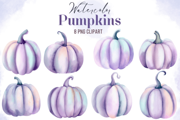 Watercolor Pastel Purple Pumpkin Clipart: A Creative Essential