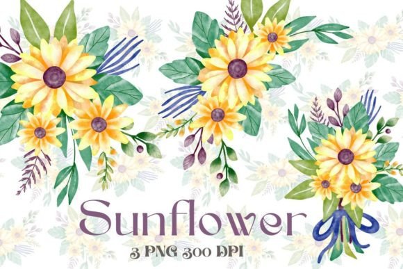 Why the Sunflower Watercolor Art Collection is a Versatile Choice for Design Projects