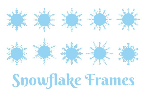 Winter Snowflake Frames: A Versatile Design Element for Holiday Creations